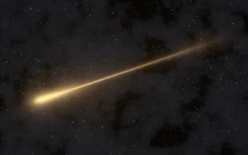 ilustrasi meteor jatuh